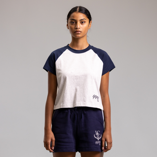 Unscripted Raglan Cropped Tee Womens