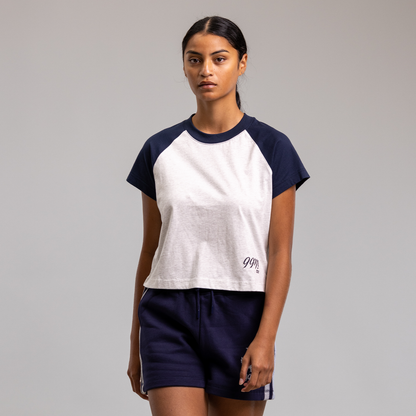 Unscripted Raglan Cropped Tee Womens