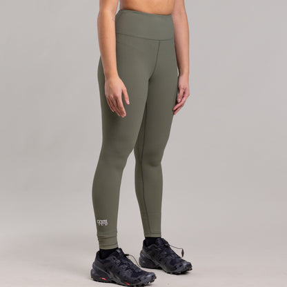 Baseline Rib Full Length Legging - Army Green - Women's