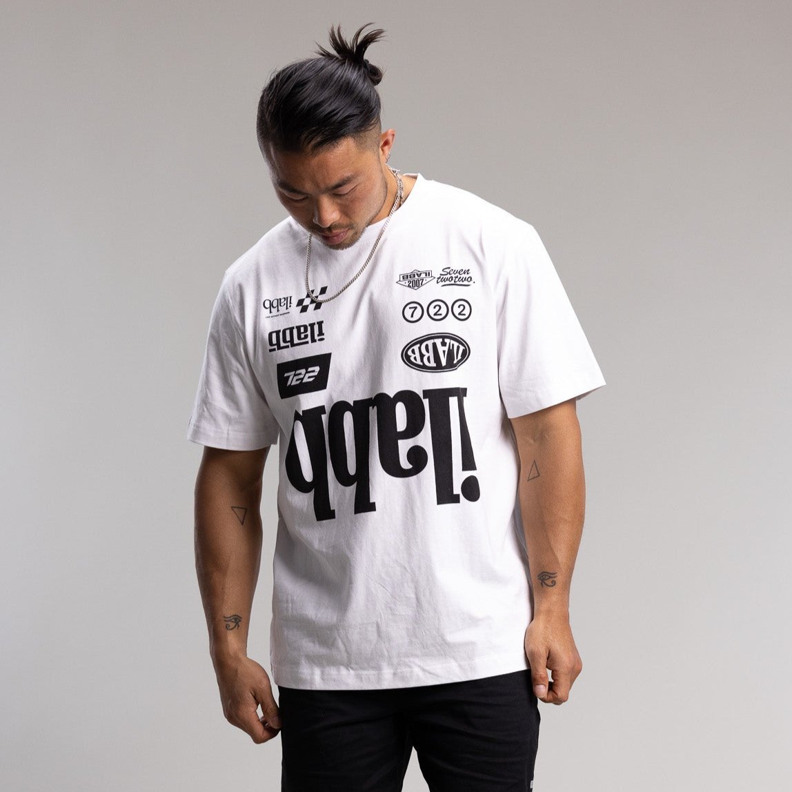 Race 2.0 Block Tee Unisex WHITE