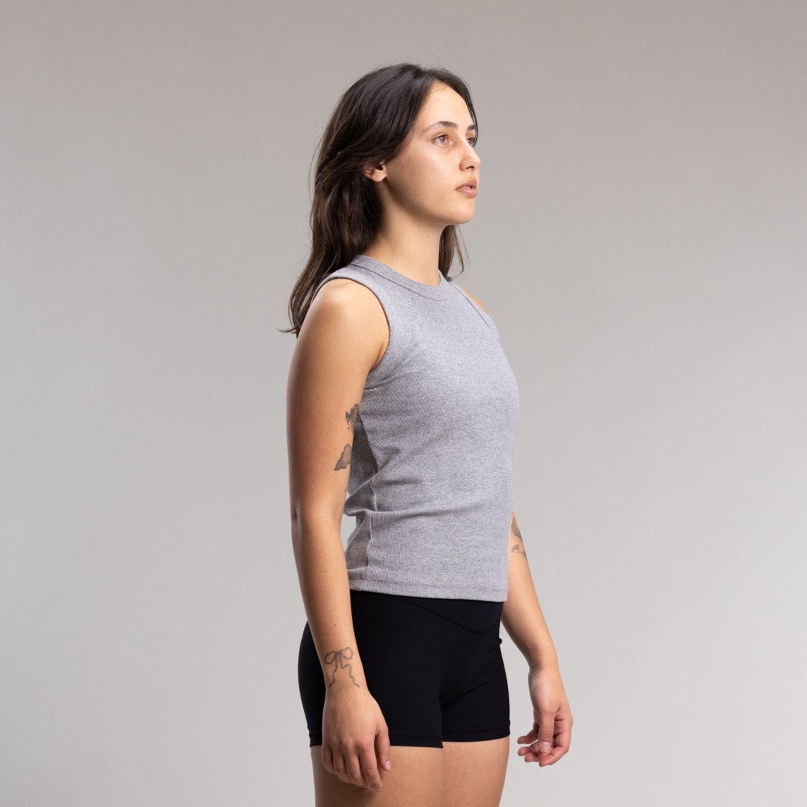 Capsize Box Fitted Tank Women's GREY MARLE