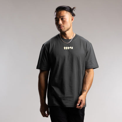 Puff Block Tee Unisex BLACK