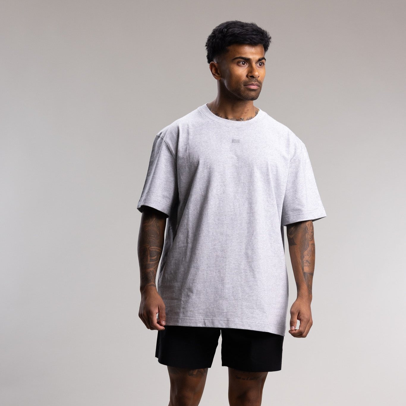 Capsize Box Block Tee Unisex GREY MARLE