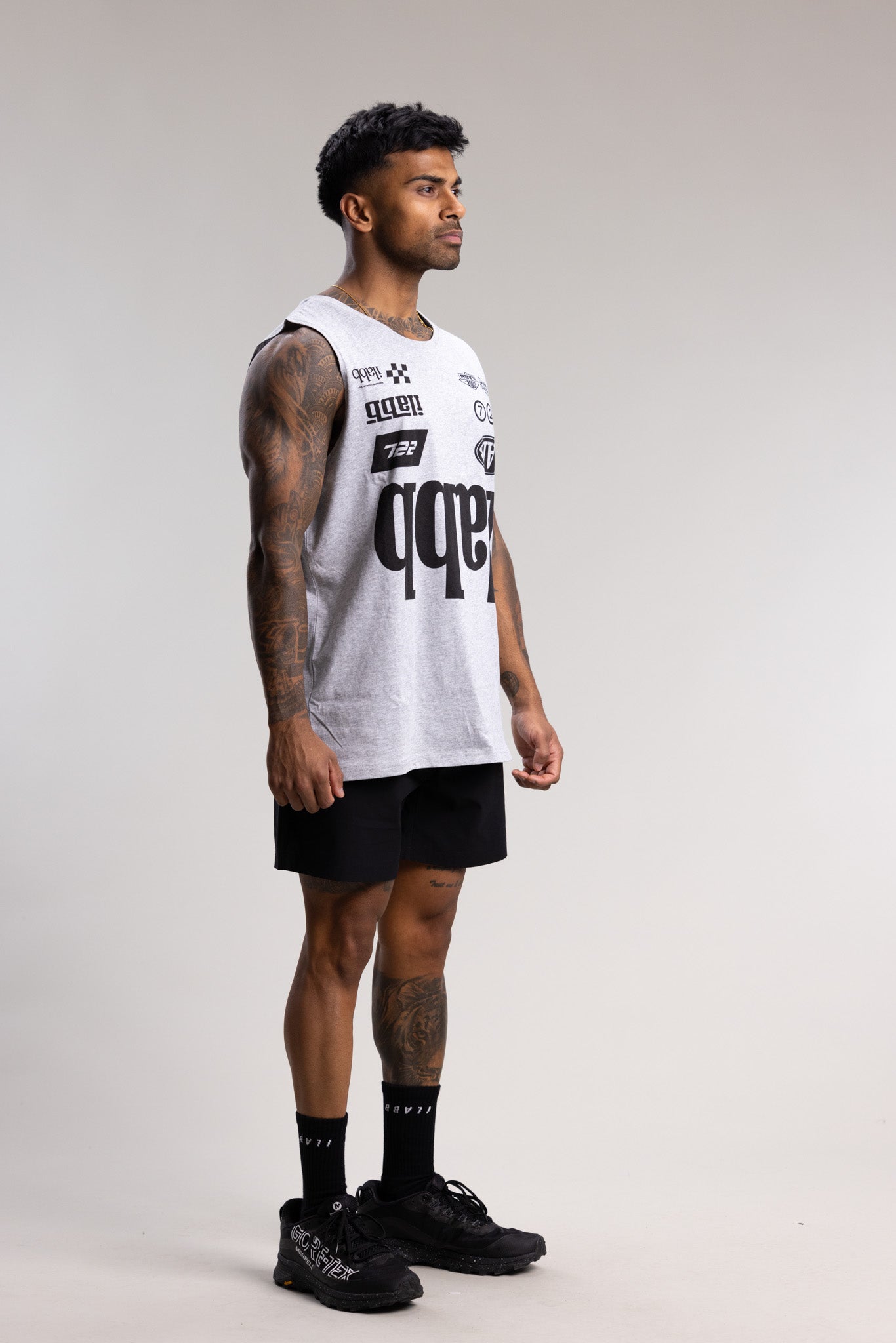 Race 2.0 Block Tank Unisex GREY MARLE