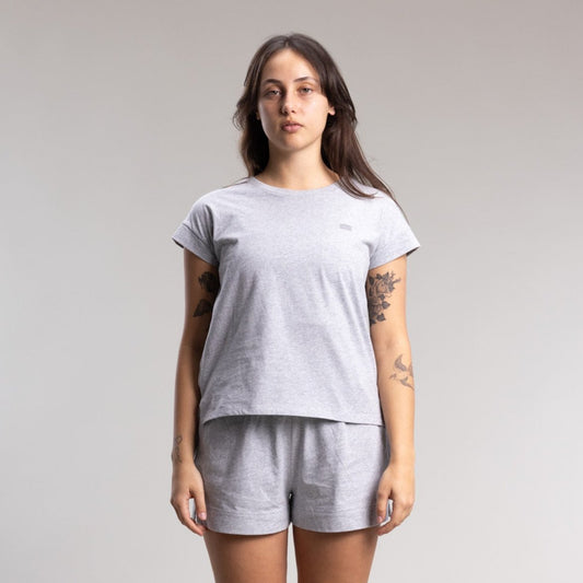 Capsize Box Tee Women's Grey Marle