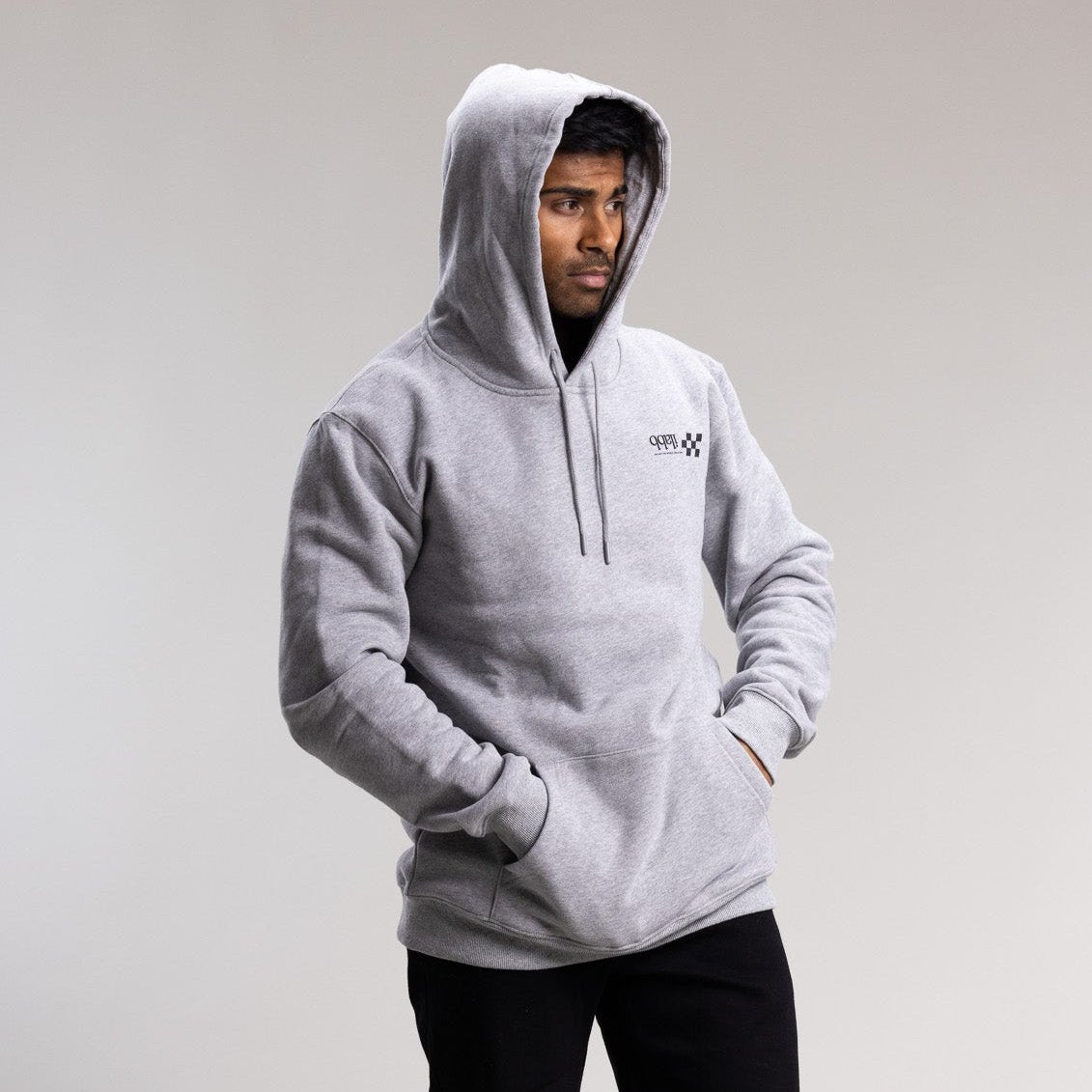 Checkered Box Classic Hood Men's GREY MARLE