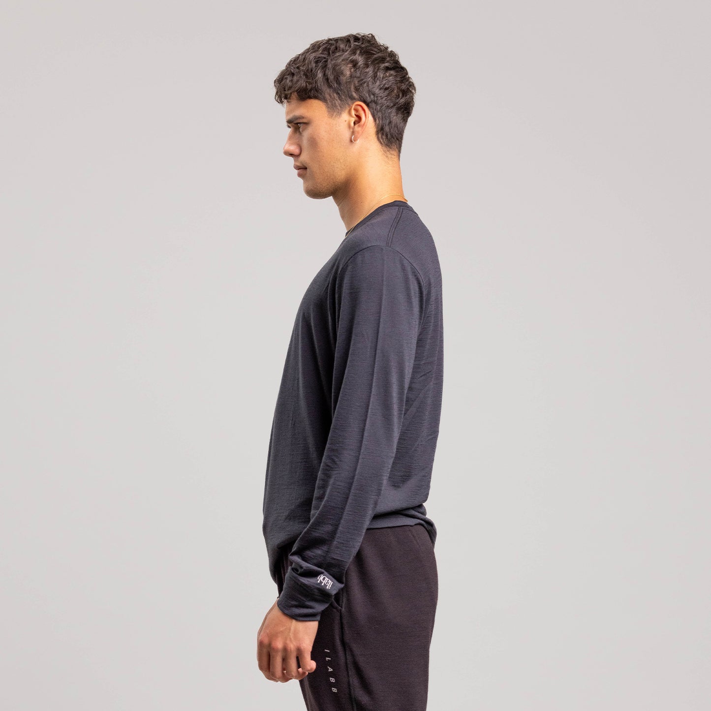 Merino Classic Long Sleeve Tee Unisex BLACK