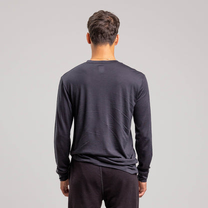 Merino Classic Long Sleeve Tee Unisex BLACK