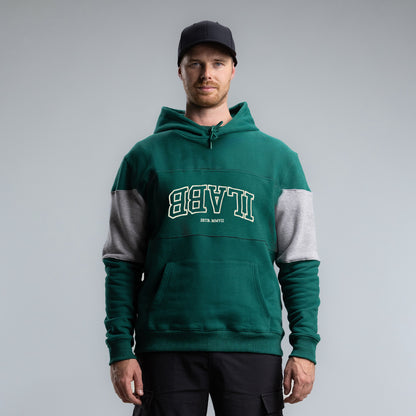 Varsity Block Hood Unisex MOSS/GREY MARLE