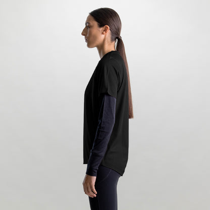 Vertical Tech Tee - Women's BLACK