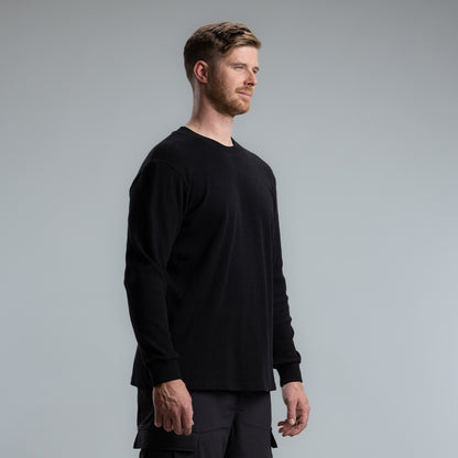 Italic Waffle Long Sleeve Tee Men's