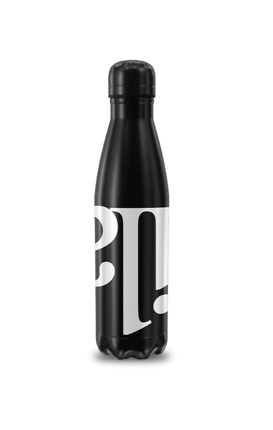 Metal Drink Flask | Capsize - Black White - ilabb