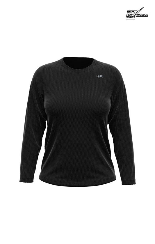 Women's Traverse Long Sleeve Jersey - Black - ilabb